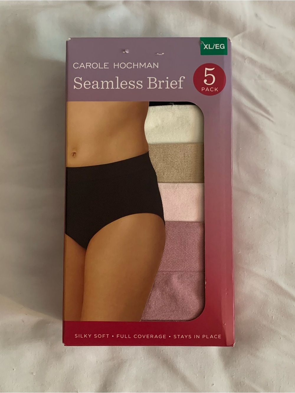 5-pack of Carole Hochman Seamless Women’s Briefs NWT Size Extra Large